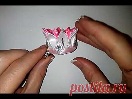 Нежная корона. Канзаши мастер класс 簪