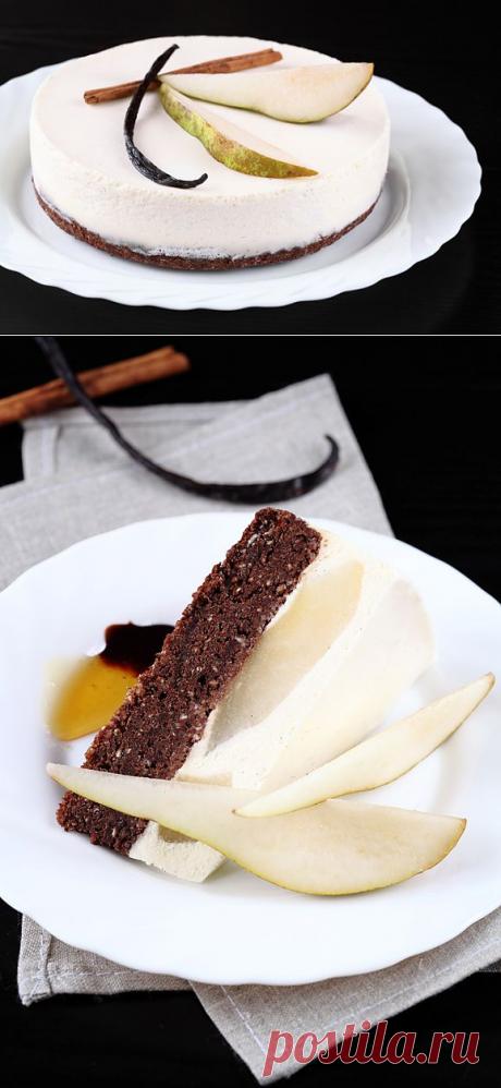 Verdade de sabor: Шоколадно-грушевый торт с панна коттой / Torta de chocolate e pêra com panna cotta