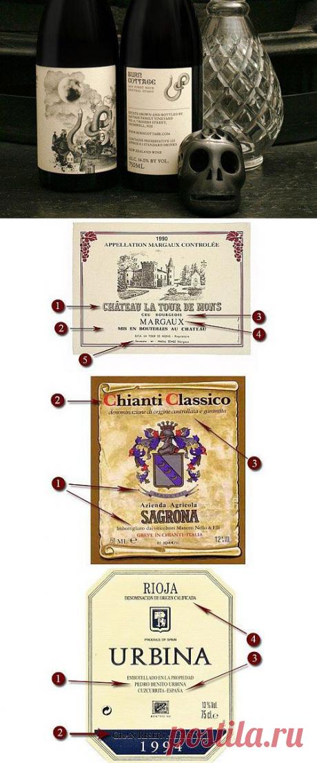 Учимся выбирать лучшее вино по этикетке.