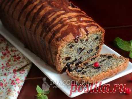Кекс с маком и изюмом — рецепт с фото Кекс прекрасно подойдет к Рождеству, может долго храниться в холодильнике, завернутым в фольгу, и еще больше набирать аромат.