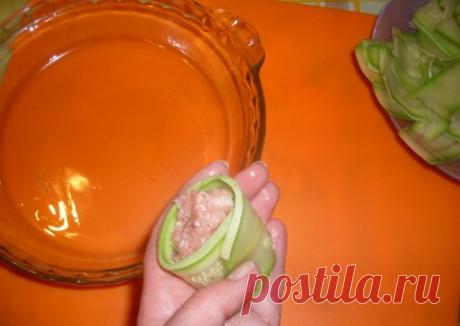 Фаршированные кабачки (праздничный вариант а-ля роллы) - Простые рецепты Овкусе.ру