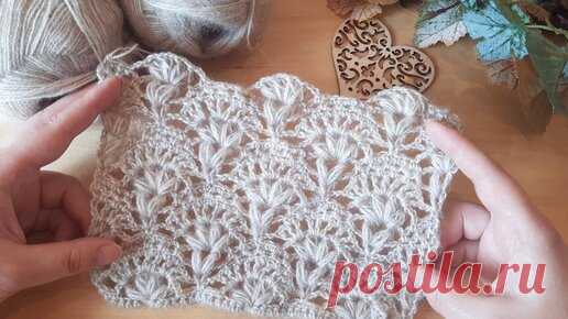 Вяжем кружевной узор крючком. | Вяжем с Татьяной LW | Дзен