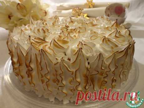 Торт с лимонным кремом и итальянской меренгой Кулинарный рецепт