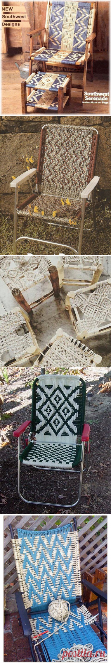 Тканные стулья (трафик, diy) / Мебель / ВТОРАЯ УЛИЦА