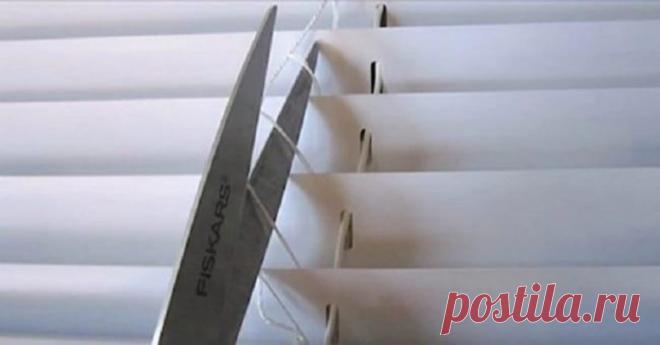 Она разрезала веревочки на старых жалюзи и сделала шикарную вещь для интерьера!