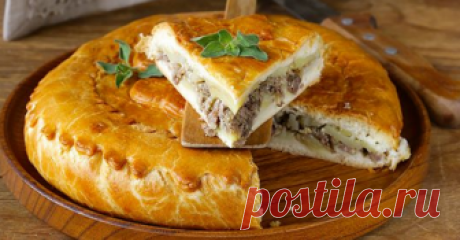 Мясной пирог по-деревенски: простой, сытный и вкусный