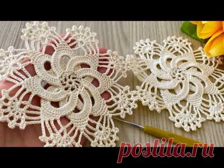 This Crochet Motif is Incredibly Beautiful❗️Flower Pattern Step by Step Tutorial