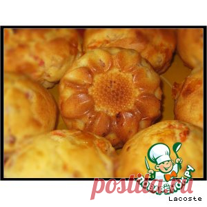 Маффины с ветчиной, сыром и помидорами - кулинарный рецепт