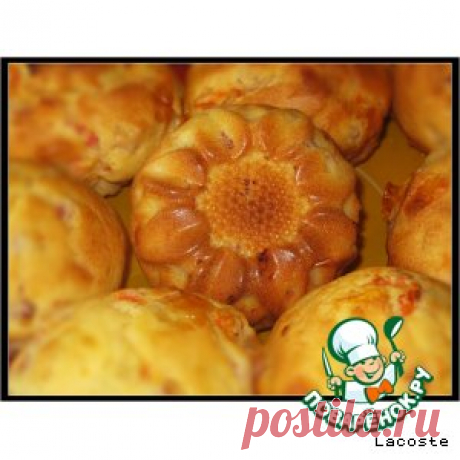 Маффины с ветчиной, сыром и помидорами - кулинарный рецепт