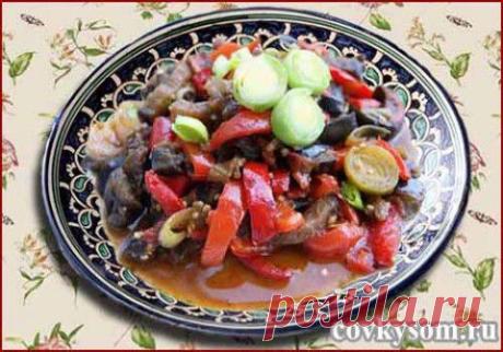 Рагу с баклажанами и мясом "Щедрая свекровь"