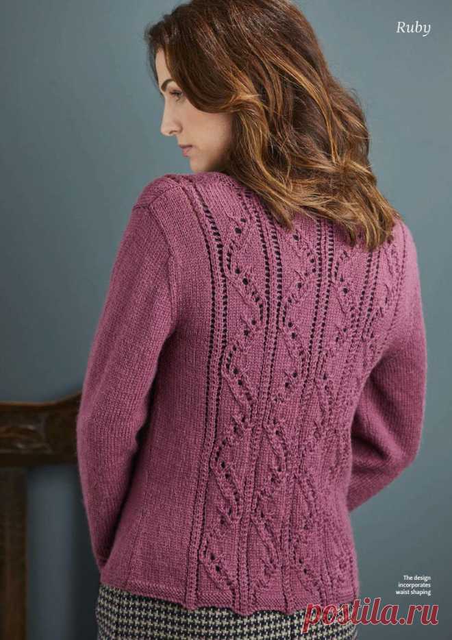 Кардиган.Спицы.