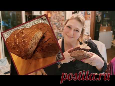 вкусный полезный хлеб без дрожжей на ржаной муке без сахара