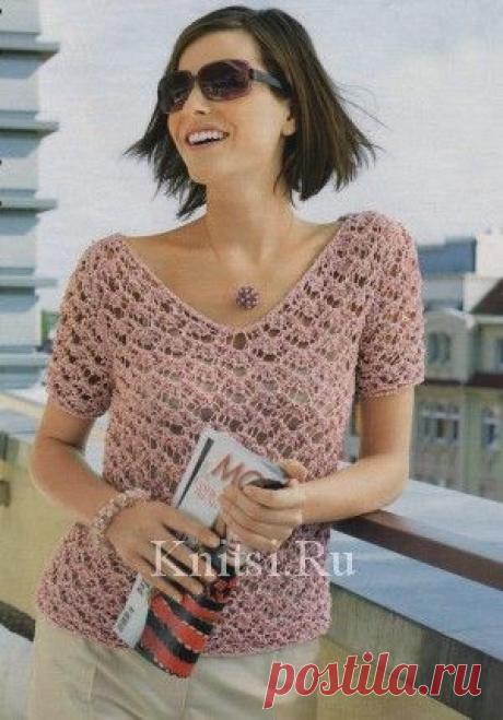 Пуловер "Кружевной подход". Вязание для женщин / Пуловеры / Спицами