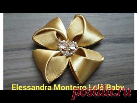 DIY:Flor de Cetim!!🌹🌹|Elessandra Monteiro Lelê Baby V:51
