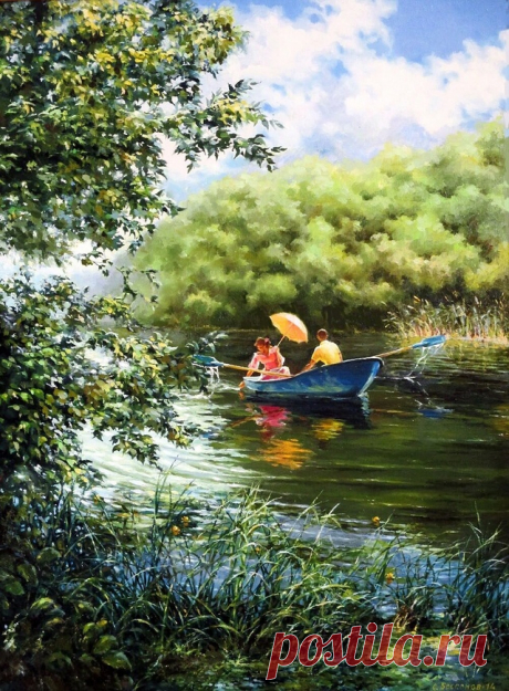 Художник Бессонов Сергей Евгеньевич. "Июльский полдень. "