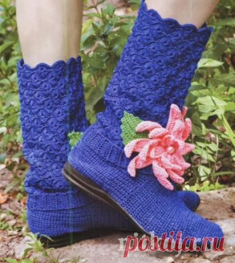 Сапожки крючком » Ниткой - вязаные вещи для вашего дома, вязание крючком, вязание спицами, схемы вязания