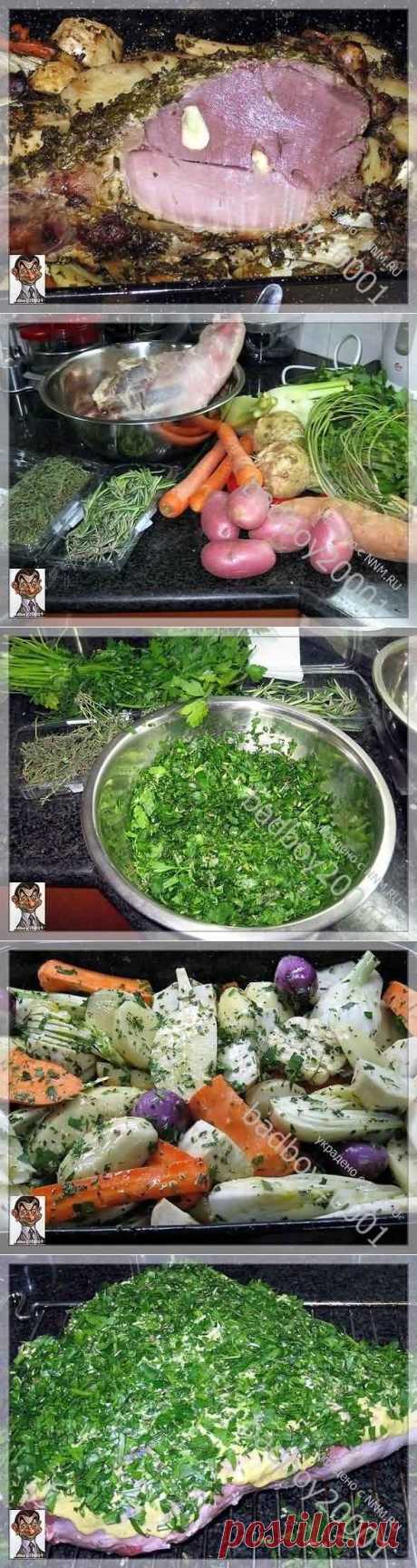 Запеченая баранья ножка