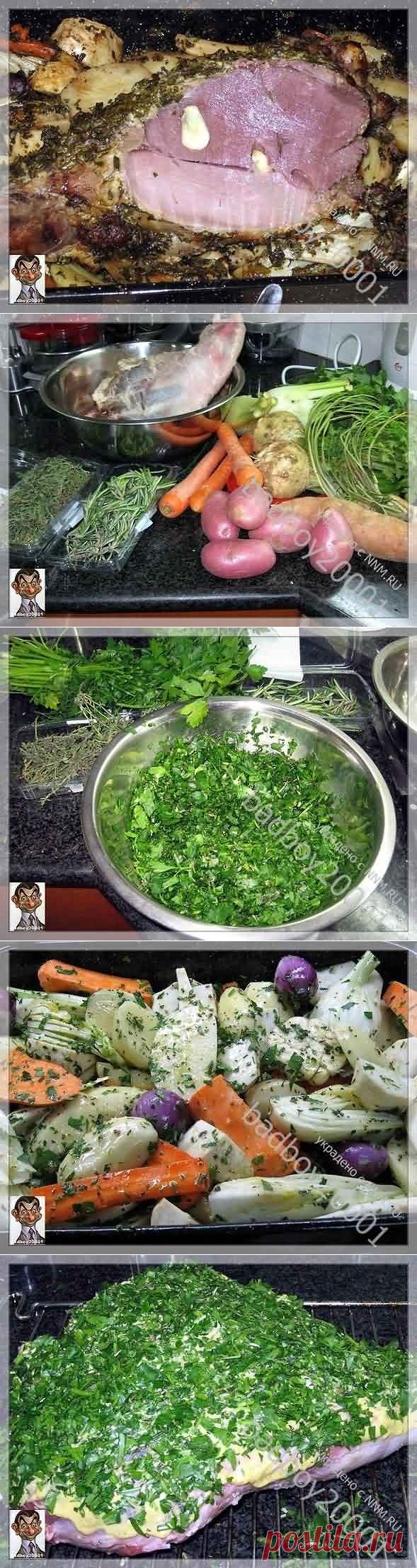 Запеченая баранья ножка