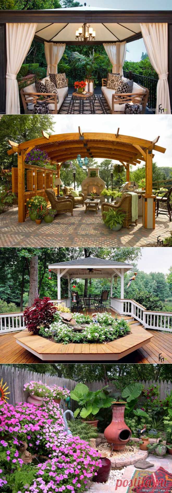 100 идей дизайна садовой беседки | Дачный участок