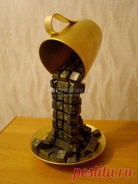 Парящая чашка "Горячий интернет". Мастер-класс