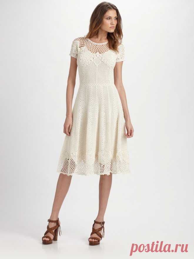 Вязание крючком платья для лета: 100+ фото идей, схемы, трнеды