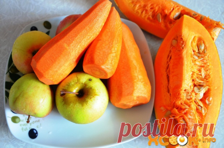 Сок из тыквы, яблок и моркови – домашний рецепт с фото, как сделать