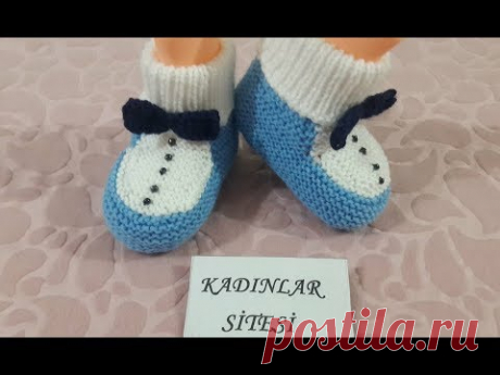 Fiyonk Süslemeli 2 Yaş İçin Kolay Damat Patiği / Çocuk Botu Yapımı