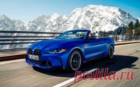 Кабриолет BMW M4 Competition 2022 впервые получил полный привод M xDrive