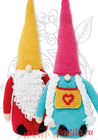Вязаные гномы «Doorstop» | DAMские PALьчики. ru