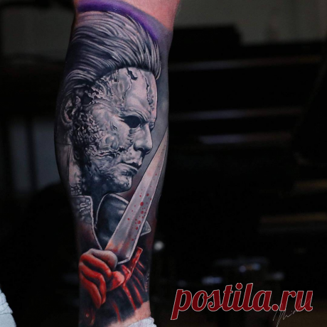 ТАТУ-МАСТЕР MICHAEL CLOUTIER (ЧЕРНО-СЕРАЯ, ЦВЕТНАЯ, РЕАЛИЗМ, ТРЭШ ПОЛЬКА) | Tattoo-Voops | Яндекс Дзен
