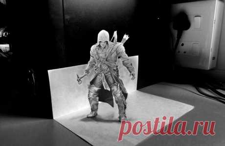 Лучшие карандашные 3D рисунки