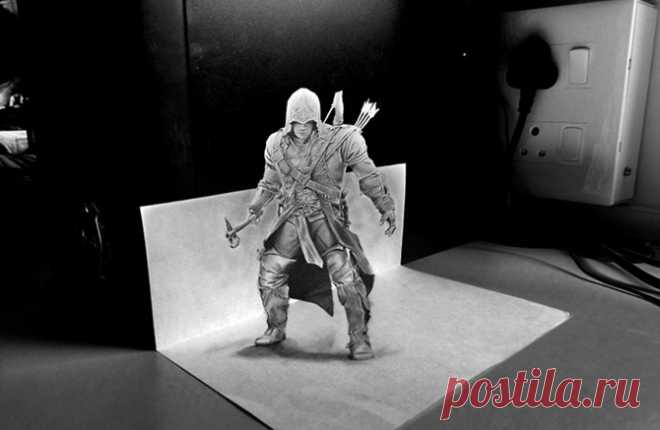 Лучшие карандашные 3D рисунки