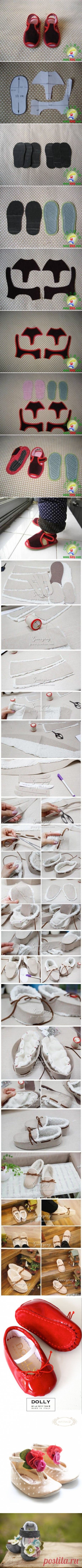 Шьем пинетки - быстро и красиво!