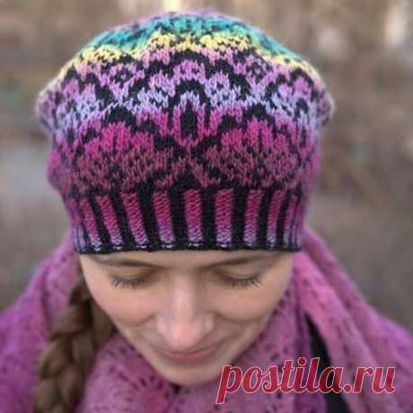 Жаккардовый берет от mashunia_knits
Схема из интернета