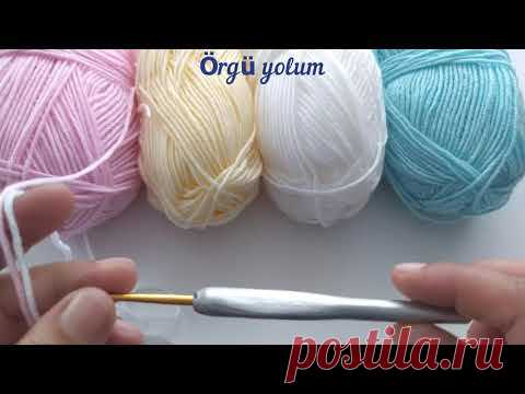 Цветное вязание крючком