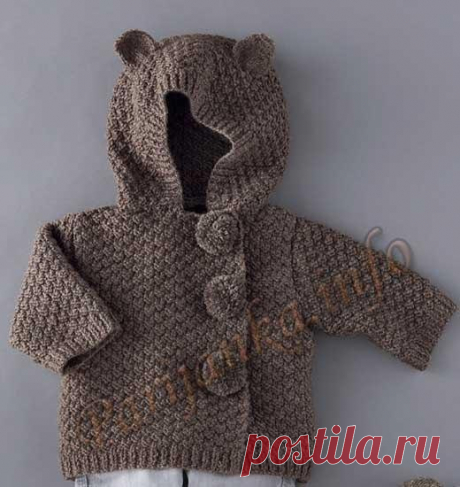 Курточка с капюшоном для малыша.