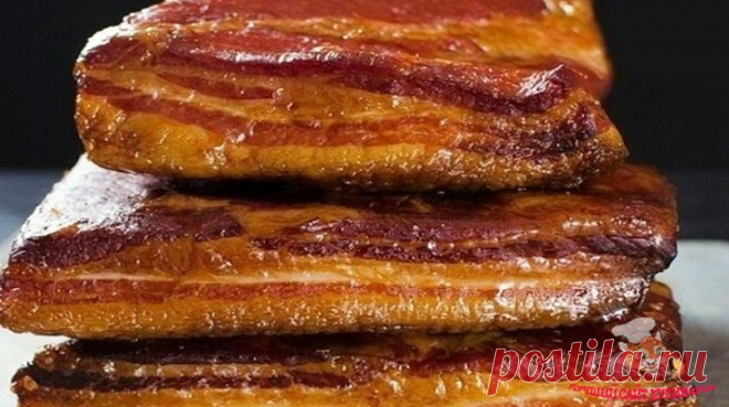 Сало варено-копченое в домашних условиях. Очень вкусное