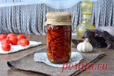 Вяленые помидоры с чесноком и травами