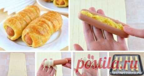 Рецепт на скорую руку - сосиски в тесте!