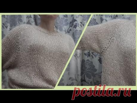 Тренд сезона Реглан-погон.Мой идеальный свитер.Как вязала пуловер в технике реглан-погон