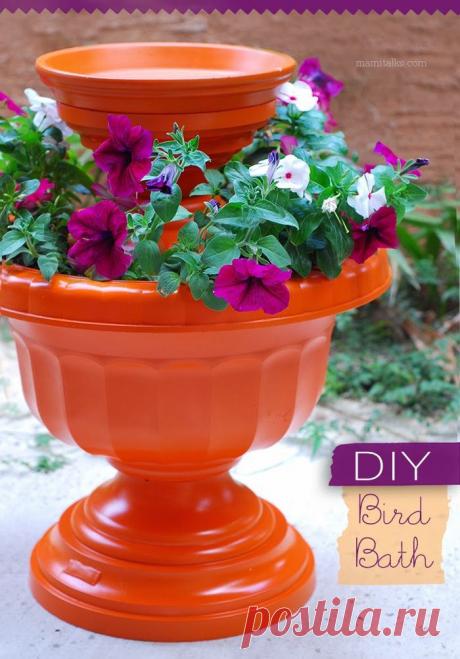 DIY Bird Bath | MamiTalks.com | Home and DIY