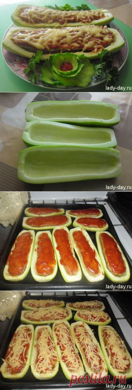 Кабачки фаршированные фаршем в духовке | Простые рецепты с фото