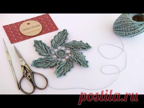 Flor Maravilhosa em Crochê Irlandês Passo a Passo!