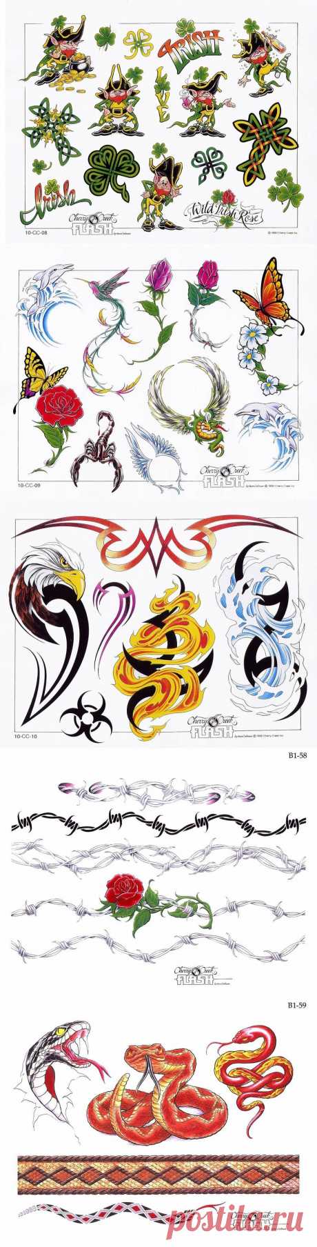Tatoo Designes - эскизы и трафареты для творчества и рукоделия