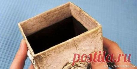 Декорируем цветочные горшки