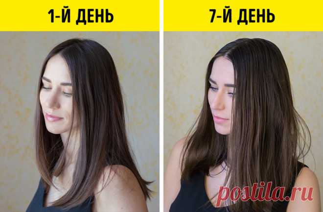 Как я решила 7 дней не мыть волосы, чтобы восстановить их состояние, и выглядела при этом ухоженно