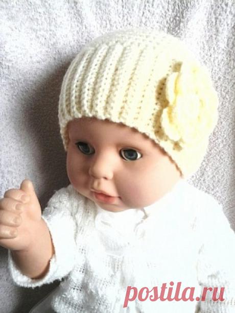 Шапочка на Девочку от 6 мес.