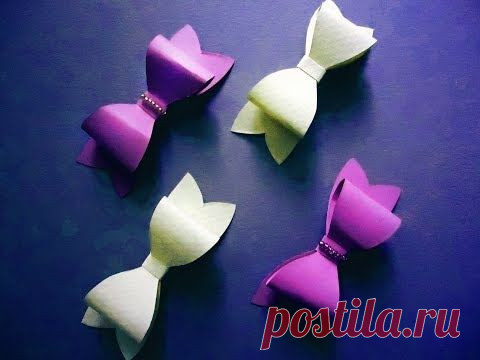 Видео МК Бумажные бантики - Ярмарка Мастеров - ручная работа, handmade