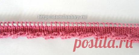 Вязание спицами перекрученной кромки
