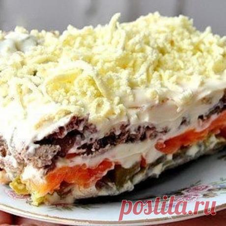 Салат слоёный «Печёнкин»
